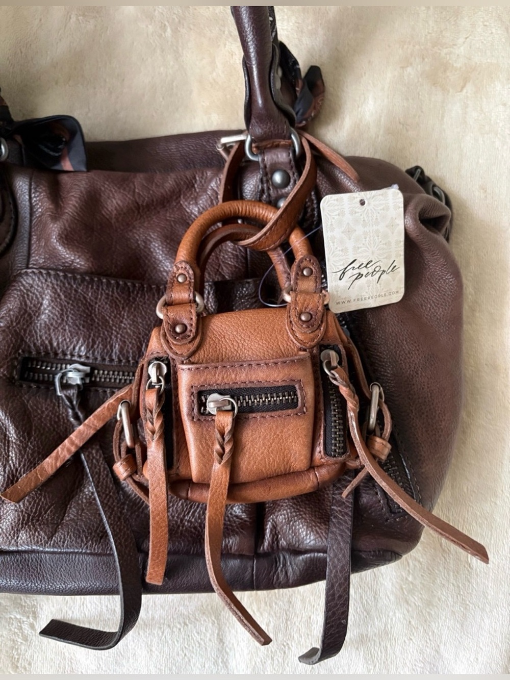 We The Free Micro Emerson Mini Bag🔥Saddle• New with tags! - Picture 14 of 15